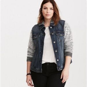 Torrid Denim‎ French Terry Jacket Size 10